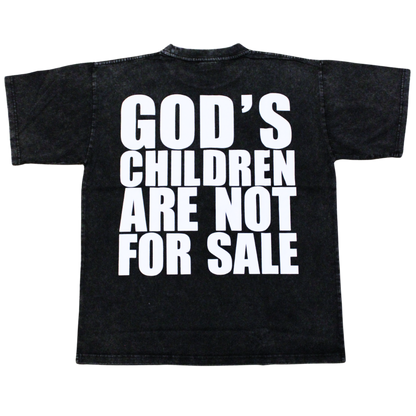 "GODS CHILDREN" acid washed tee