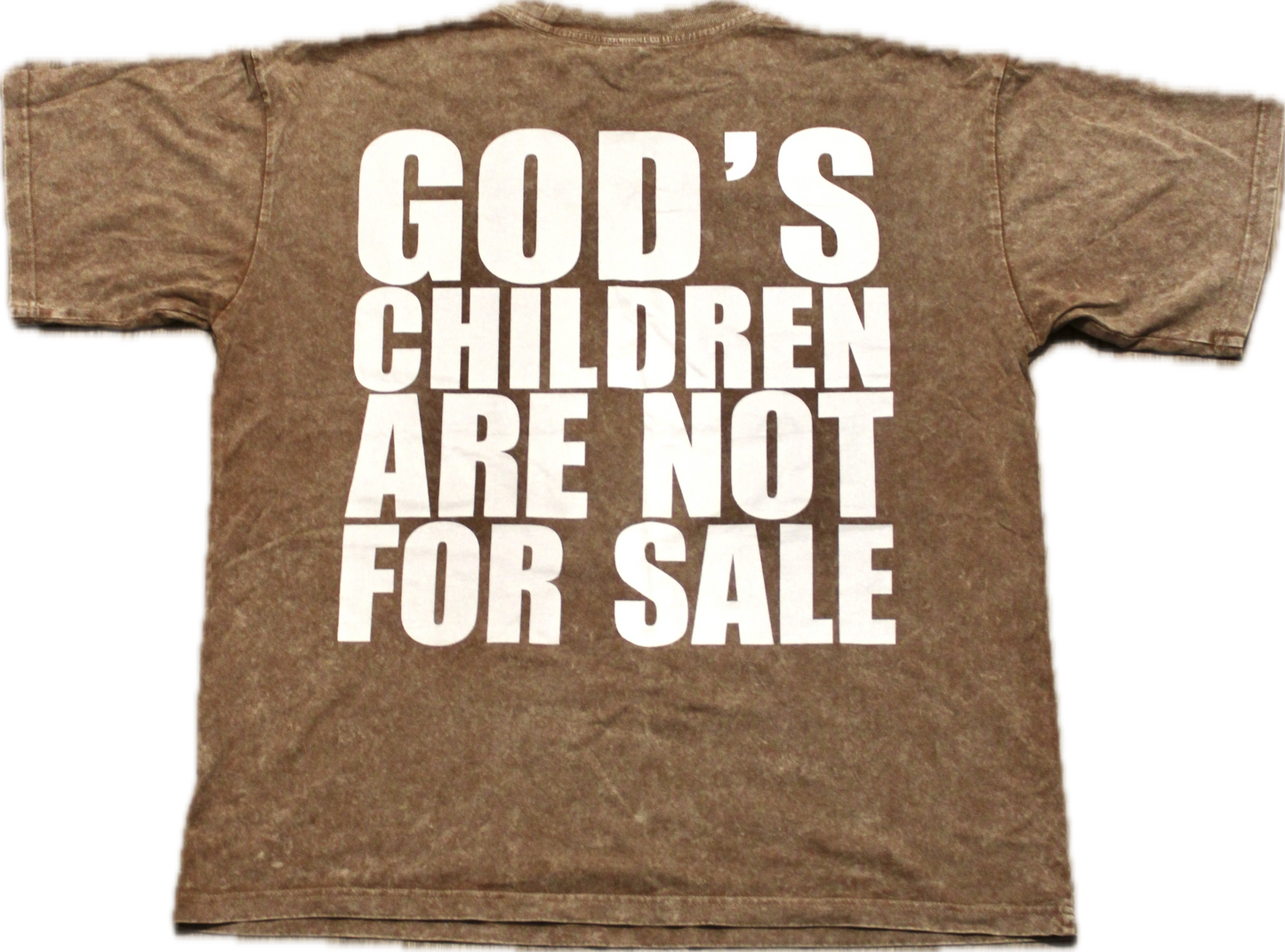 "GODS CHILDREN" acid washed tee